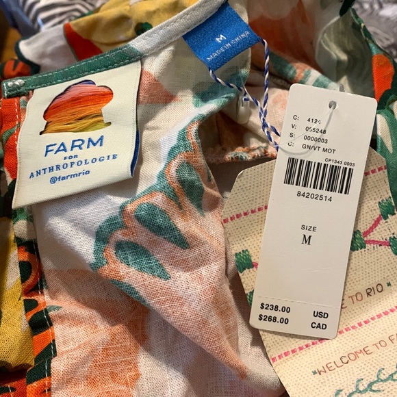 Anthropologie Ruffle-Sleeve Linen Jumpsuit Sz M - Picture 6 of 6